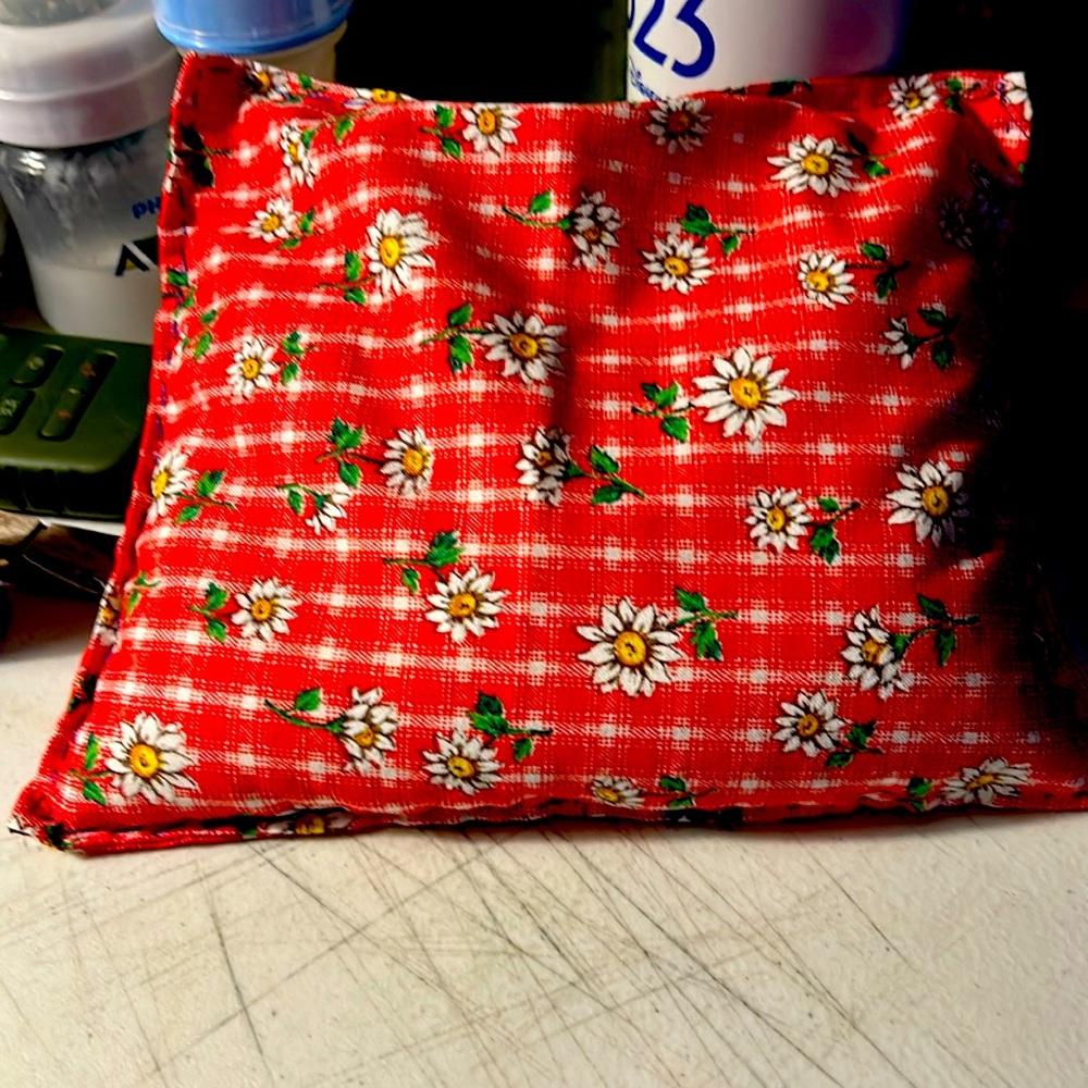 Handmade rice hot and cold  therapy bag small size . All handmade
